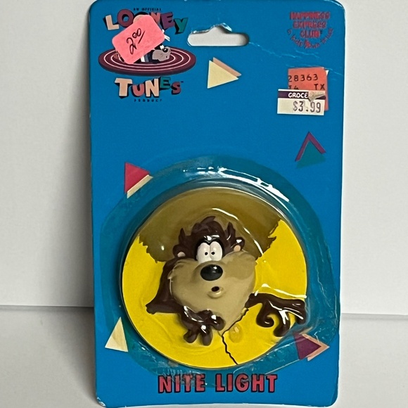 Vintage 1994 Looney Tunes Taz Nite Light New Sealed Tasmanian Devil Warner Bros - Picture 1 of 8